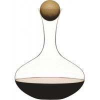 Karafa na červené víno SAGAFORM Oval Oak 2 l s dubovým uzáverom