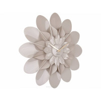 Dizajnové nástenné hodiny Karlsson Flower 5731GY, 60 cm