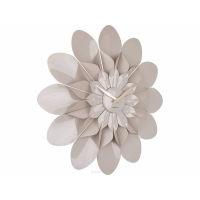 Dizajnové nástenné hodiny Karlsson Flower 5731GY, 60 cm