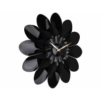 Dizajnové nástenné hodiny Karlsson Flower 5731BK, 60 cm