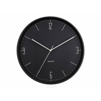 Nástenné hodiny Karlsson 5735BK Numbers & Lines, 40 cm