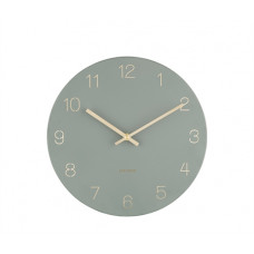 Nástenné hodiny Karlsson KA5788GR Charm Engraved Numbers, 30 cm Nástenné hodiny Karlsson KA5788GR Charm Engraved Numbers, 30 cm