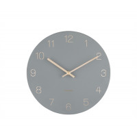 Nástenné hodiny Karlsson KA5788GY Charm Engraved Numbers, 30 cm Nástenné hodiny Karlsson KA5788GY Charm Engraved Numbers, 30 cm