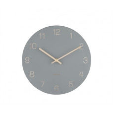 Nástenné hodiny Karlsson KA5788GY Charm Engraved Numbers, 30 cm Nástenné hodiny Karlsson KA5788GY Charm Engraved Numbers, 30 cm