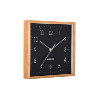 Nástenné hodiny Neat Cuadrado Karlsson KA6114BK, 29cm