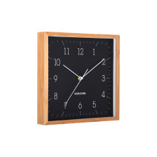 Nástenné hodiny Neat Cuadrado Karlsson KA6114BK, 29cm
