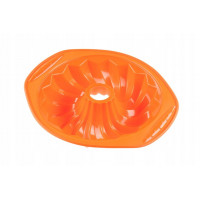 Forma na bábovku zo silikónu Kinghoff KH-4651, oranžová Forma na bábovku zo silikónu Kinghoff KH-4651, oranžová
