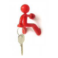 Magnetický držiak kľúčov Peleg DESIGN Key Pete, červený