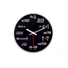 Matematické hodiny - čierne, 30cm Matematické hodiny - čierne, 30cm