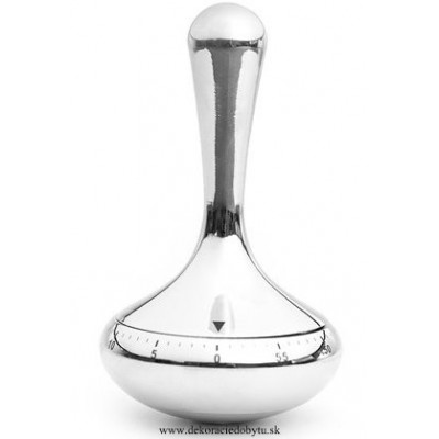 Mechanická kuchynská minutka BALVI Spin, chrom Mechanická kuchynská minutka BALVI Spin, chrom