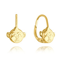 Pozlátené strieborné náušnice Minet JMAD0039GE00, Monkey Pozlátené strieborné náušnice Minet JMAD0039GE00, Monkey