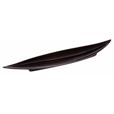 Miska LEAF v tvare listu, čierna 30cm