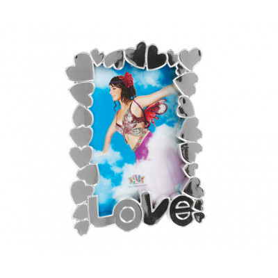 Fotorámik Srdce plast chróm, 10x15cm Fotorámik Srdce plast chróm, 10x15cm