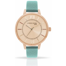 Náramkové hodinky JVD SUNDAY Rose Classic PASTEL GREEN