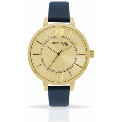 Náramkové hodinky JVD SUNDAY Rose Classic NAVY BLUE Náramkové hodinky JVD SUNDAY Rose Classic NAVY BLUE