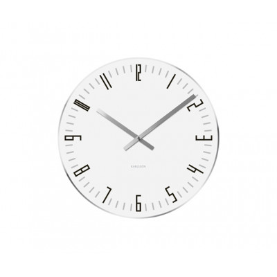 Nástenné/ stolné hodiny KA5615WH, Karlsson Slim Index small