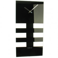 Bold Stripes kyvadlové nástenné hodiny Nextime 38x19cm