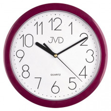 Nástenné hodiny JVD Sweep fialové HP612.10 25cm