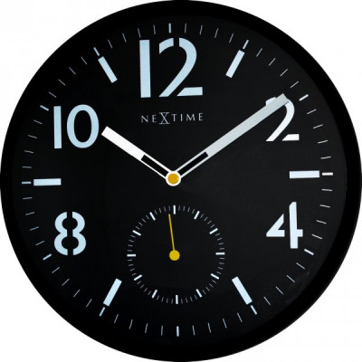 Nástenné hodiny 3050 Nextime Serious Black 32cm Nástenné hodiny 3050 Nextime Serious Black 32cm