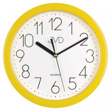 Minimalistické nástenné hodiny JVD FUNKY HP612.12 (25 cm) – žlté a tichý chod Minimalistické nástenné hodiny JVD FUNKY HP612.12 (25 cm) – žlté a tichý chod