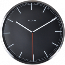 Nástenné hodiny 3071zw Nextime Company Black Stripe 35cm