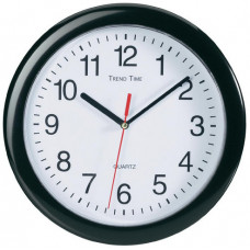 Nástenné hodiny Trend time, čierne 25 cm Nástenné hodiny Trend time, čierne 25 cm