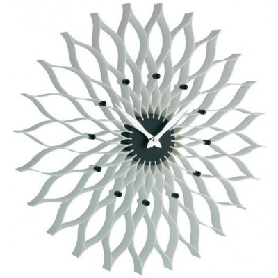 Nástenné hodiny TFA Flower Lotus biele 50 cm