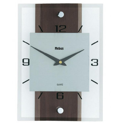 Nástenné hodiny Mebus, Orech 28cm Nástenné hodiny Mebus, Orech 28cm
