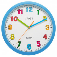 Farebné nástenné hodiny JVD HA46.1 (25 cm) – modré s tichým chodom Farebné nástenné hodiny JVD HA46.1 (25 cm) – modré s tichým chodom