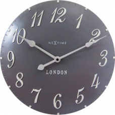 Nástenné hodiny 3084gs Nextime v aglickém retro štýle 35cm