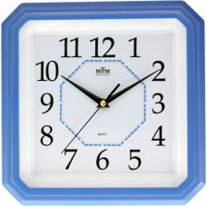 Nástenné hodiny MPM, 2418.31.SW - modrá svetlá, 28cm