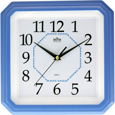 Nástenné hodiny MPM, 2418.31.SW - modrá svetlá, 28cm Nástenné hodiny MPM, 2418.31.SW - modrá svetlá, 28cm