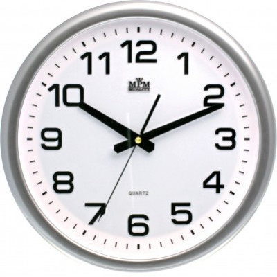Nástenné hodiny MPM, 2450.7000.SW - strieborná/biela, 36cm Nástenné hodiny MPM, 2450.7000.SW - strieborná/biela, 36cm