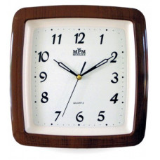 Nástenné hodiny MPM, 2459.52.SW - hnedá tmavá, 29cm