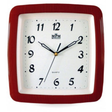 Nástenné hodiny MPM, 2459.55.SW - gaštan, 29cm