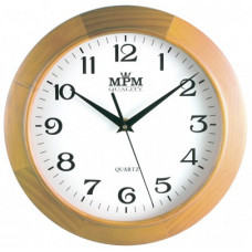 Nástenné hodiny MPM, 2470.53 - svetlé drevo, 25cm
