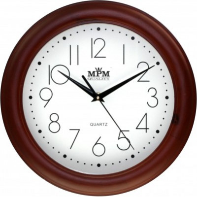 Nástenné hodiny MPM, 2473.52.W - hnedá tmavá, 28cm Nástenné hodiny MPM, 2473.52.W - hnedá tmavá, 28cm