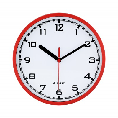 Nástenné hodiny MPM, 2477.20 - červená, 20cm Nástenné hodiny MPM, 2477.20 - červená, 20cm