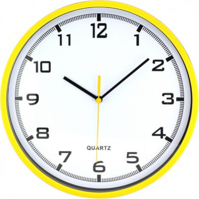 Nástenné hodiny MPM, 2478.10.A - žltá, 26cm