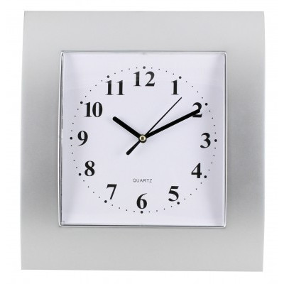 Nástenné hodiny MPM, 2499.7000 - strieborná/biela, 29cm Nástenné hodiny MPM, 2499.7000 - strieborná/biela, 29cm