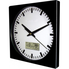 Nástenné hodiny MPM, 2633.90 - čierna, 26cm