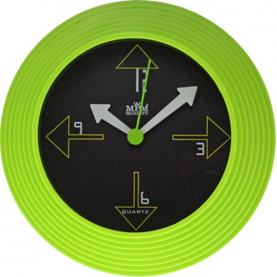 Nástenné hodiny MPM, 2690.40 - zelená, 25cm