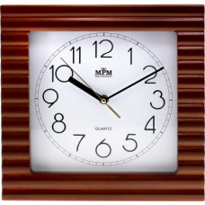 Nástenné hodiny MPM, 2700.50 - hnedá, 29cm