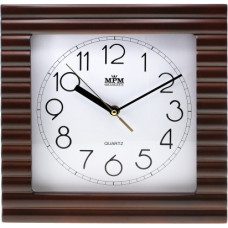 Nástenné hodiny MPM, 2700.54 - tmavé drevo, 29cm