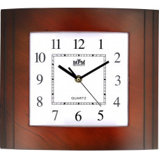 Nástenné hodiny MPM, 2801.52 - hnedá tmavá, 30cm