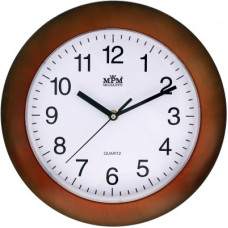 Nástenné hodiny MPM, 2804.52 - hnedá tmavá, 30cm