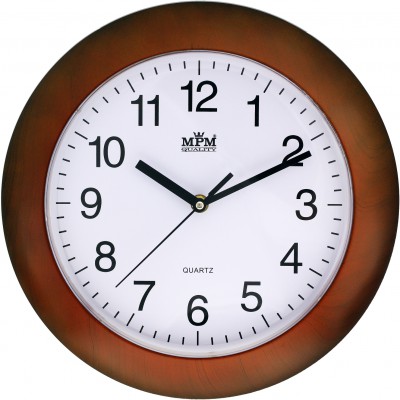 Nástenné hodiny MPM, 2804.52 - hnedá tmavá, 30cm Nástenné hodiny MPM, 2804.52 - hnedá tmavá, 30cm