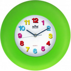 Nástenné hodiny MPM, 2809.40 - zelená, 30cm