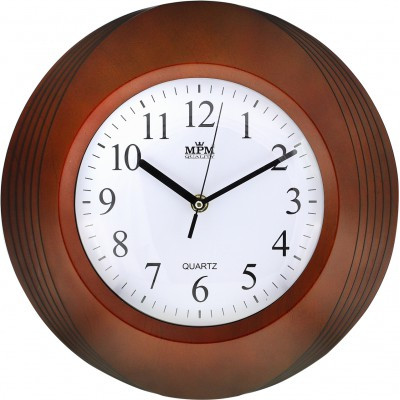 Nástenné hodiny MPM, 2811.52 - hnedá tmavá, 30cm Nástenné hodiny MPM, 2811.52 - hnedá tmavá, 30cm