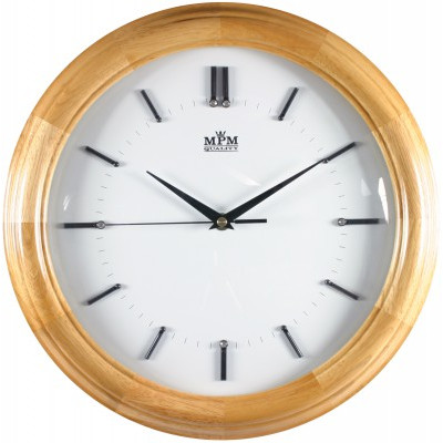 Nástenné hodiny MPM, 2828.53 - svetlé drevo, 34cm Nástenné hodiny MPM, 2828.53 - svetlé drevo, 34cm